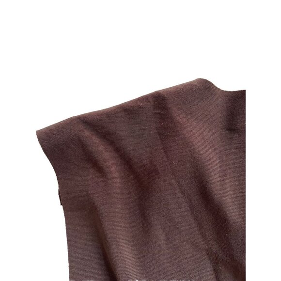 Norma Kamali Jersey Catsuit with Footsie in Chocolate - Picture 9 of 9